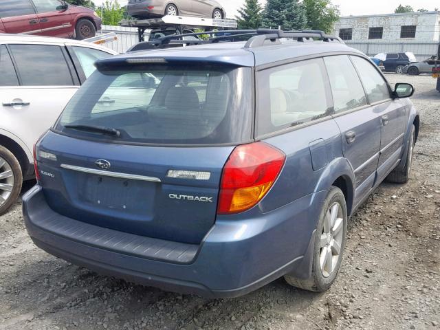 4S4BP61C967341344 - 2006 SUBARU LEGACY OUT BLUE photo 4