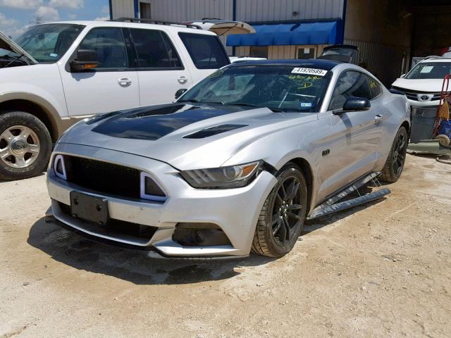 1FA6P8CF7G5227175 - 2016 FORD MUSTANG GT SILVER photo 2