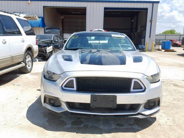 1FA6P8CF7G5227175 - 2016 FORD MUSTANG GT SILVER photo 9