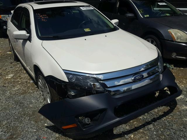 3FADP0L35AR365526 - 2010 FORD FUSION HYB WHITE photo 1