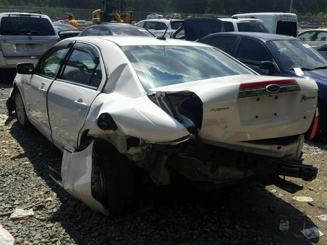 3FADP0L35AR365526 - 2010 FORD FUSION HYB WHITE photo 3