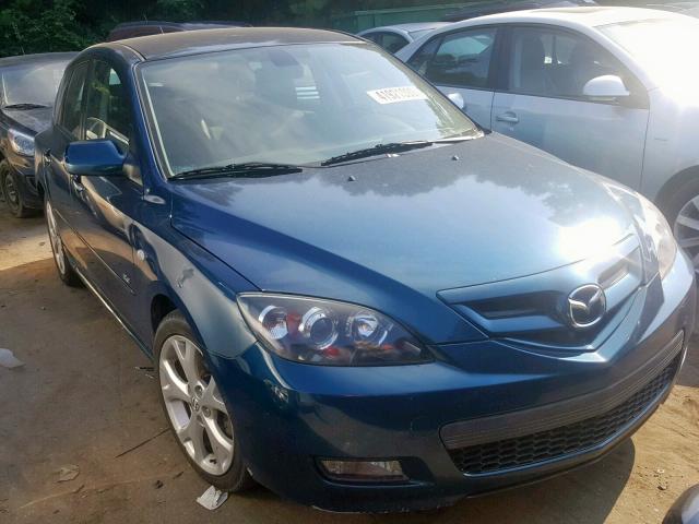 JM1BK343381779277 - 2008 MAZDA 3 HATCHBAC BLUE photo 1