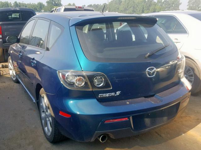 JM1BK343381779277 - 2008 MAZDA 3 HATCHBAC BLUE photo 3