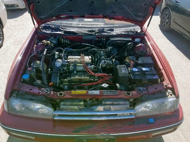 JH4KA3270KC017642 - 1989 ACURA LEGEND LS RED photo 7