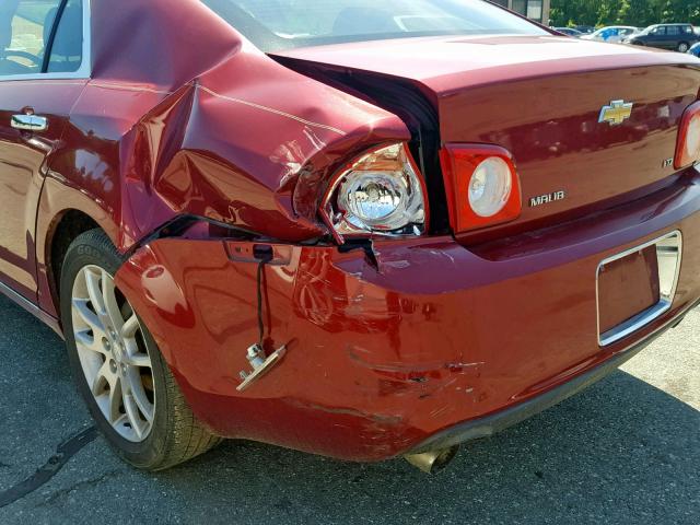 1G1ZK57778F233036 - 2008 CHEVROLET MALIBU LTZ წითელი ფოტო 9