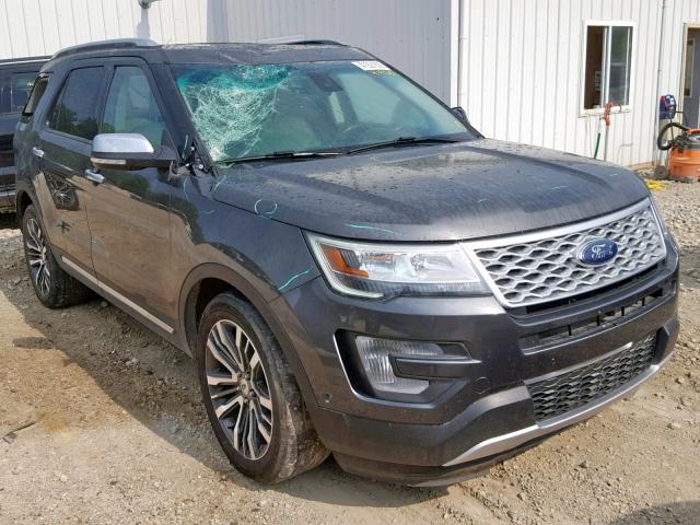 1FM5K8HT3GGC84444 - 2016 FORD EXPLORER P GRAY photo 1