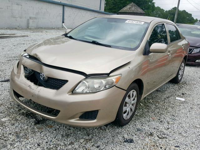 1NXBU40E49Z110907 - 2009 TOYOTA COROLLA BA GOLD photo 2