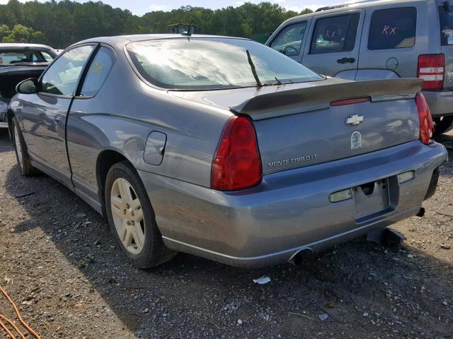 2G1WK151669206314 - 2006 CHEVROLET MONTE CARL GRAY photo 3