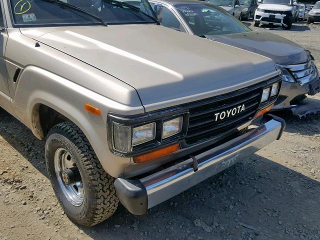 JT3FJ62G9K1113192 - 1989 TOYOTA LAND CRUIS BEIGE photo 9