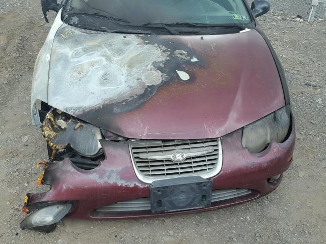 2C3HE66G61H698868 - 2001 CHRYSLER 300M BURGUNDY photo 7