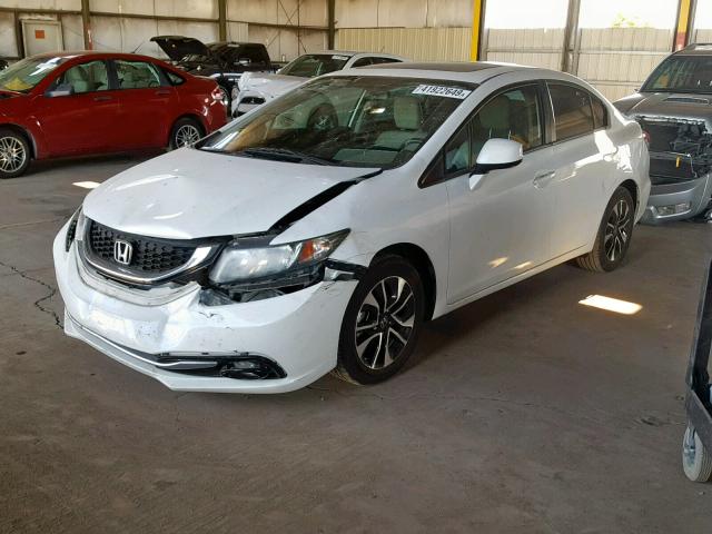 19XFB2F94DE002840 - 2013 HONDA CIVIC EXL 白色 照片 2