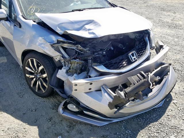 2HGFB2F99FH532388 - 2015 HONDA CIVIC EXL SILVER photo 9