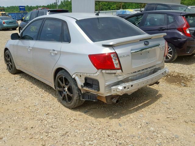 JF1GE74628G500595 - 2008 SUBARU IMPREZA WR SILVER photo 3