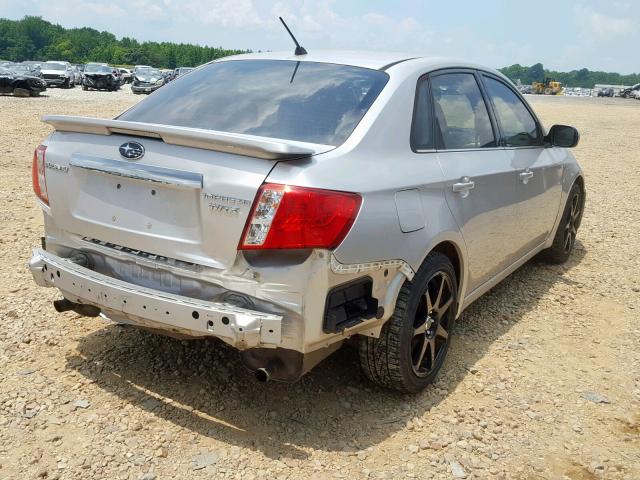 JF1GE74628G500595 - 2008 SUBARU IMPREZA WR SILVER photo 4