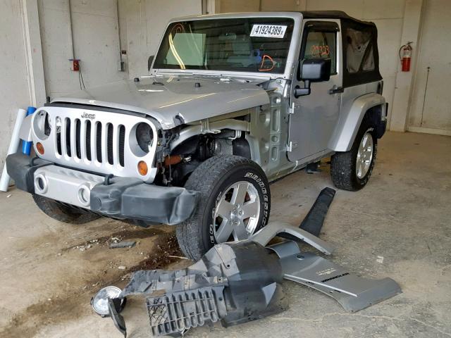 1J4FA54139L770934 - 2009 JEEP WRANGLER S SILVER photo 2