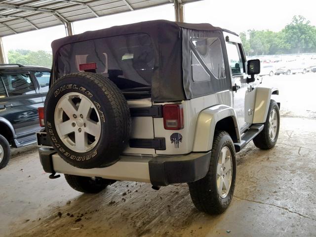 1J4FA54139L770934 - 2009 JEEP WRANGLER S SILVER photo 4