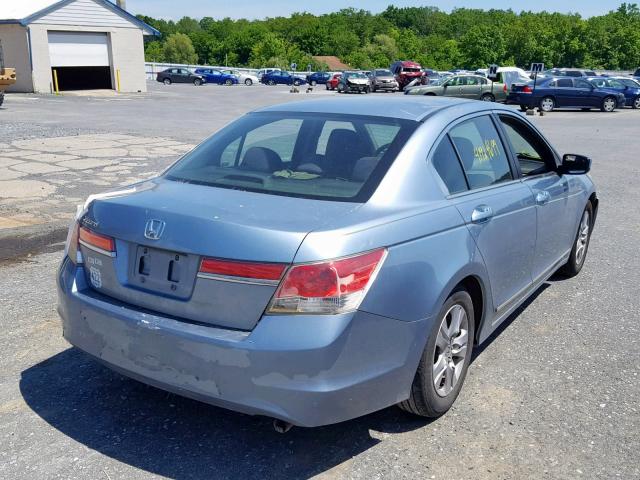 1HGCP2F48BA026598 - 2011 HONDA ACCORD LXP BLUE photo 4