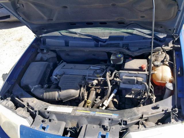 1G8AZ52F44Z166834 - 2004 SATURN ION LEVEL BLUE photo 7