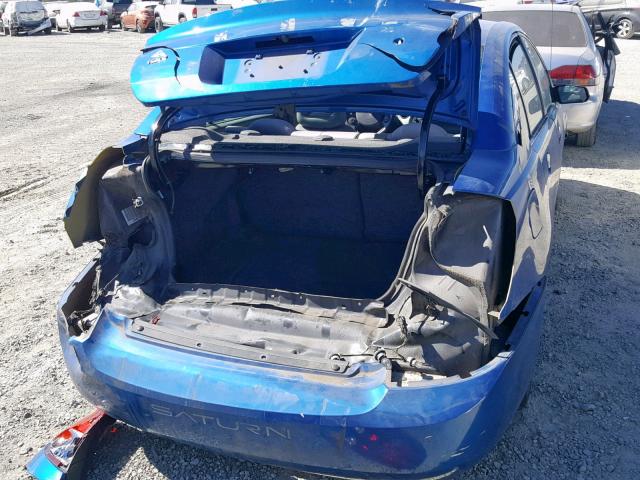 1G8AZ52F44Z166834 - 2004 SATURN ION LEVEL BLUE photo 9