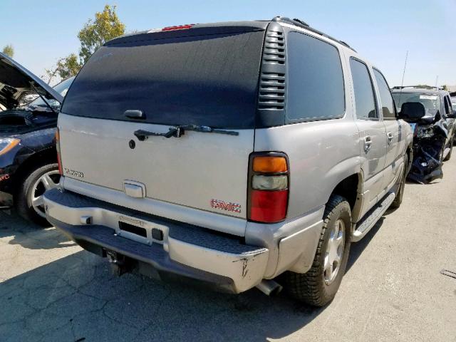 1GKEK63U85J267670 - 2005 GMC YUKON DENA SILVER photo 4