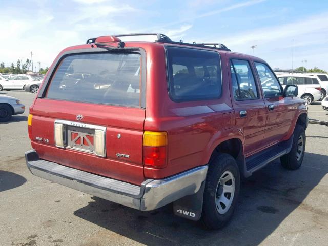 JT3VN39W7R8059565 - 1994 TOYOTA 4RUNNER VN RED photo 4