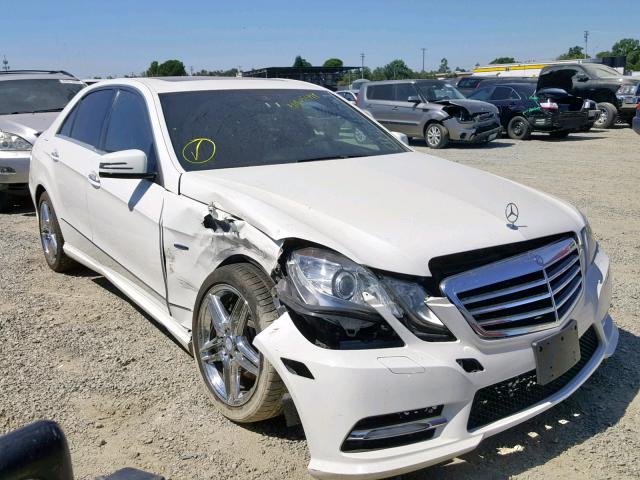 WDDHF5KBXCA581816 - 2012 MERCEDES-BENZ E 350 WHITE photo 1