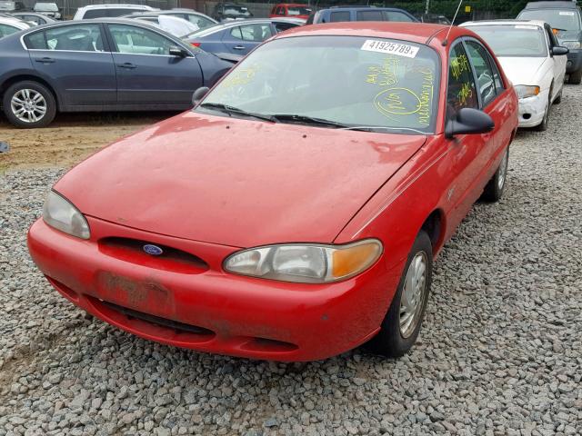 1FALP13P6VW149319 - 1997 FORD ESCORT LX RED photo 2