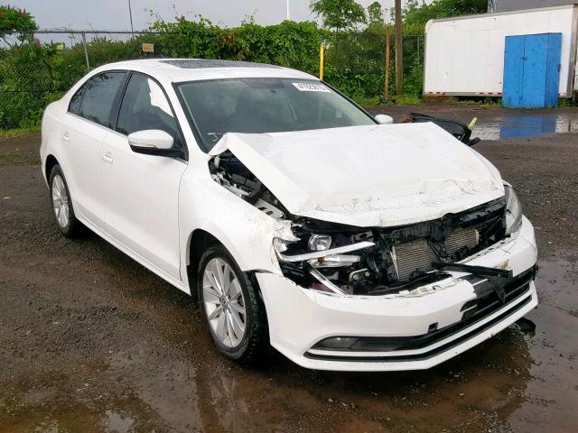 3VWWA7AJ9FM243817 - 2015 VOLKSWAGEN JETTA TDI WHITE photo 1