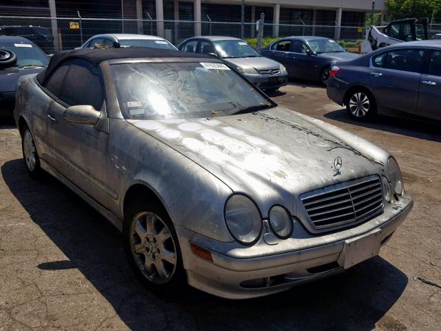 WDBLK65G72T094880 - 2002 MERCEDES-BENZ CLK 320 SILVER photo 1