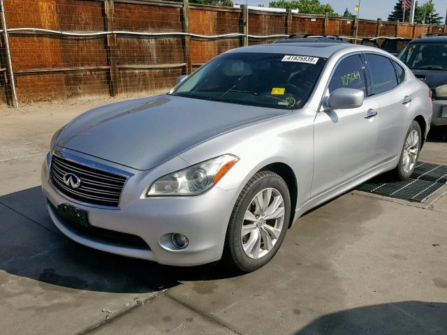 JN1BY1AR4BM372024 - 2011 INFINITI M37 X SILVER photo 2