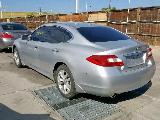 JN1BY1AR4BM372024 - 2011 INFINITI M37 X SILVER photo 3