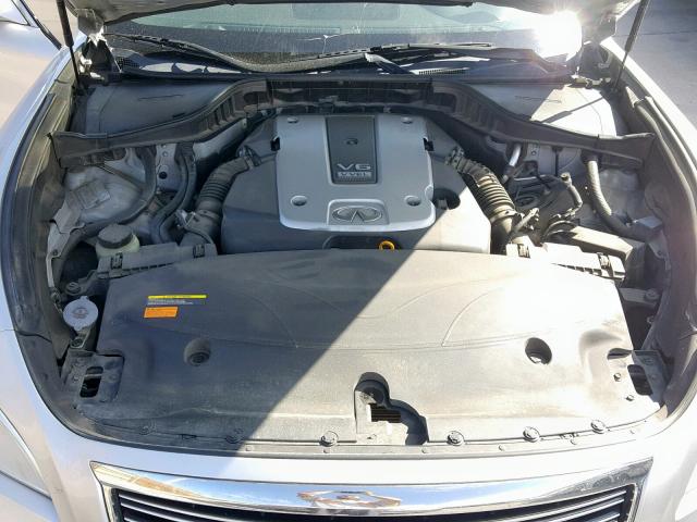 JN1BY1AR4BM372024 - 2011 INFINITI M37 X SILVER photo 7