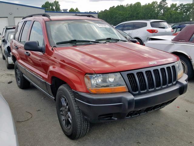 1J4GW48S72C123557 - 2002 JEEP GRAND CHER RED photo 1