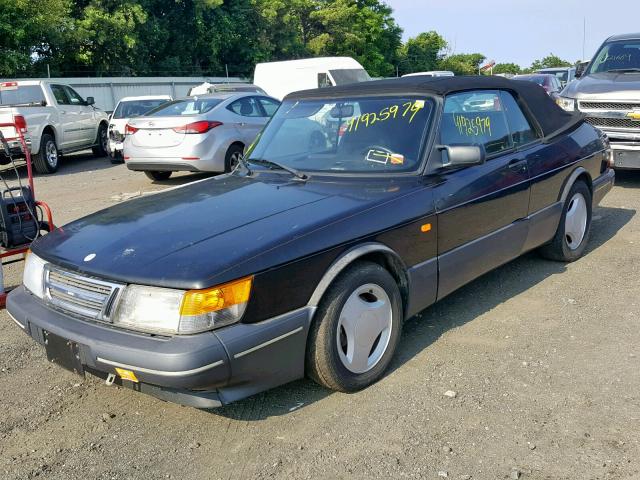 YS3AT76L6J7033477 - 1988 SAAB 900 BLACK photo 2