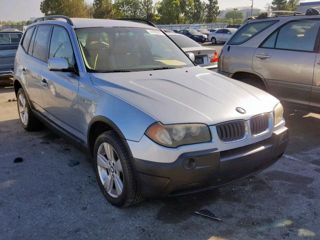 WBXPA73414WC39410 - 2004 BMW X3 2.5I BLUE photo 1