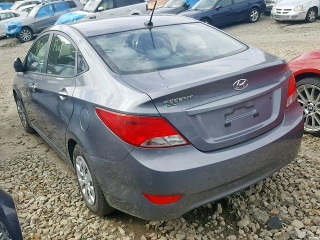 KMHCT4AE1GU947259 - 2016 HYUNDAI ACCENT SE BLUE photo 3