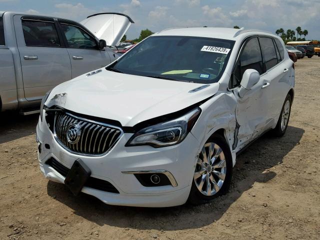 LRBFX1SA8JD006848 - 2018 BUICK ENVISION E WHITE photo 2