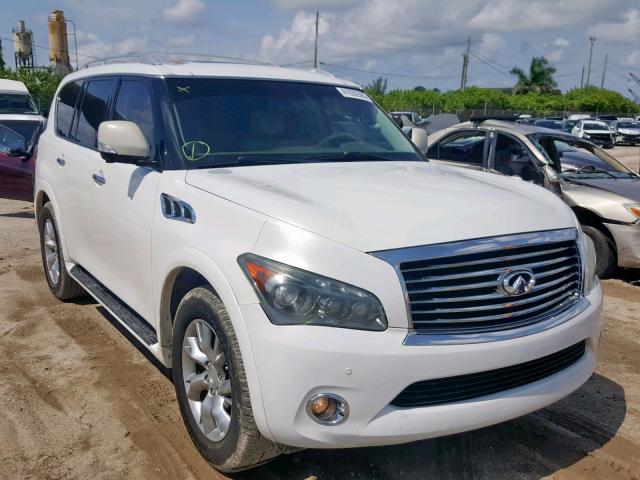 JN8AZ2NF1B9501016 - 2011 INFINITI QX56 WHITE photo 1