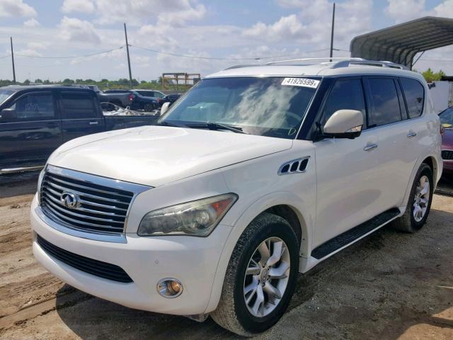 JN8AZ2NF1B9501016 - 2011 INFINITI QX56 WHITE photo 2