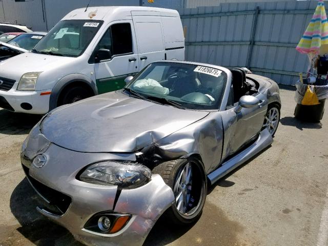 JM1NC2PF5B0219526 - 2011 MAZDA MX-5 MIATA GRAY photo 2