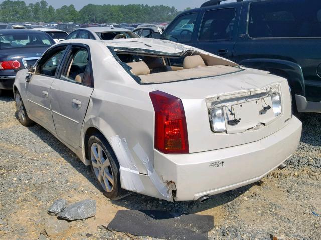 1G6DP577060124164 - 2006 CADILLAC CTS HI FEA WHITE photo 3