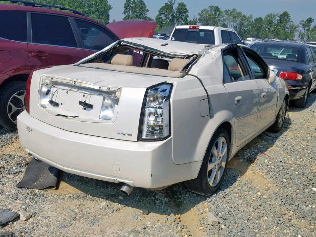 1G6DP577060124164 - 2006 CADILLAC CTS HI FEA WHITE photo 4