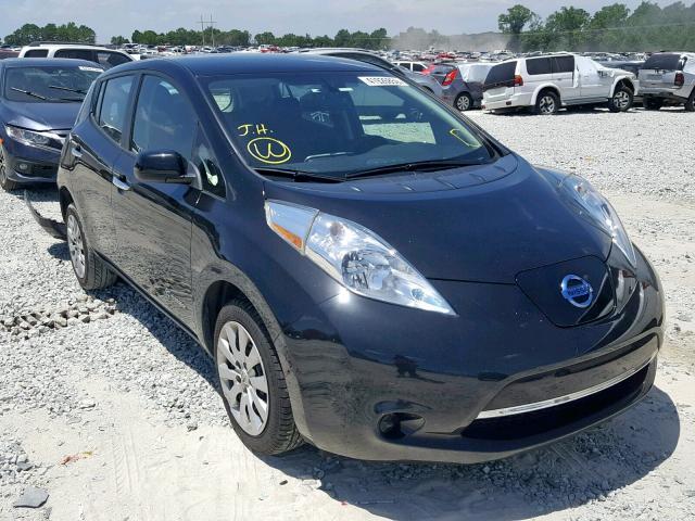 1N4AZ0CP4FC316615 - 2015 NISSAN LEAF S BLACK photo 1