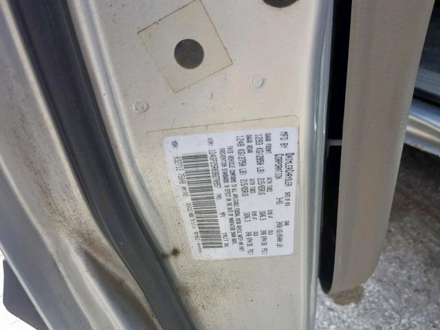 1D4GP25R83B270957 - 2003 DODGE CARAVAN SE SILVER photo 10