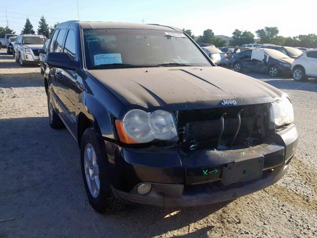 1J8GR48K48C186498 - 2008 JEEP GRAND CHER BLACK photo 1