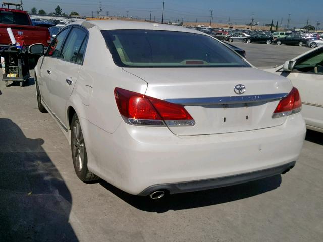 4T1BK3DB5BU420666 - 2011 TOYOTA AVALON BAS WHITE photo 3