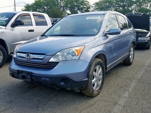 JHLRE48747C099984 - 2007 HONDA CR-V EXL BLUE photo 2