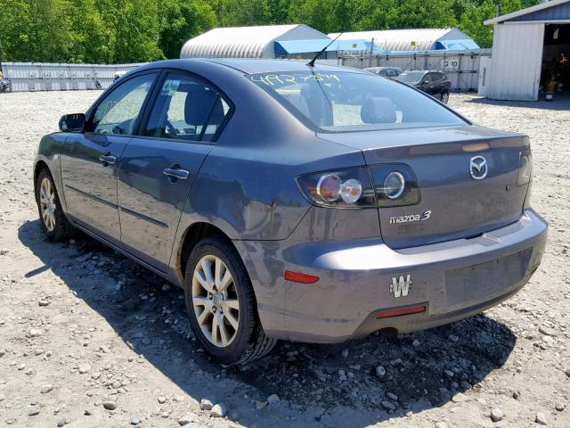 JM1BK32G481841128 - 2008 MAZDA 3 I GRAY photo 3