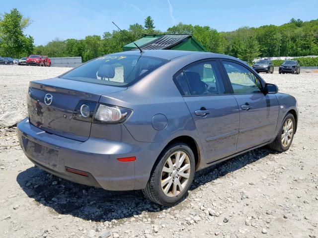 JM1BK32G481841128 - 2008 MAZDA 3 I GRAY photo 4