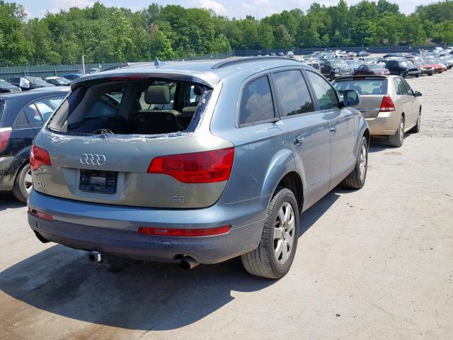 WA1AY74L57D044552 - 2007 AUDI Q7 3.6 QUA BLUE photo 4